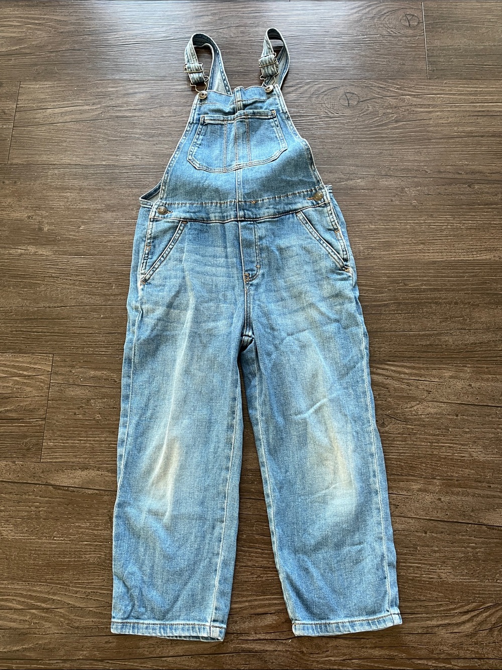 OshKosh B'gosh Light Blue Denim Relaxed Overalls Size 10